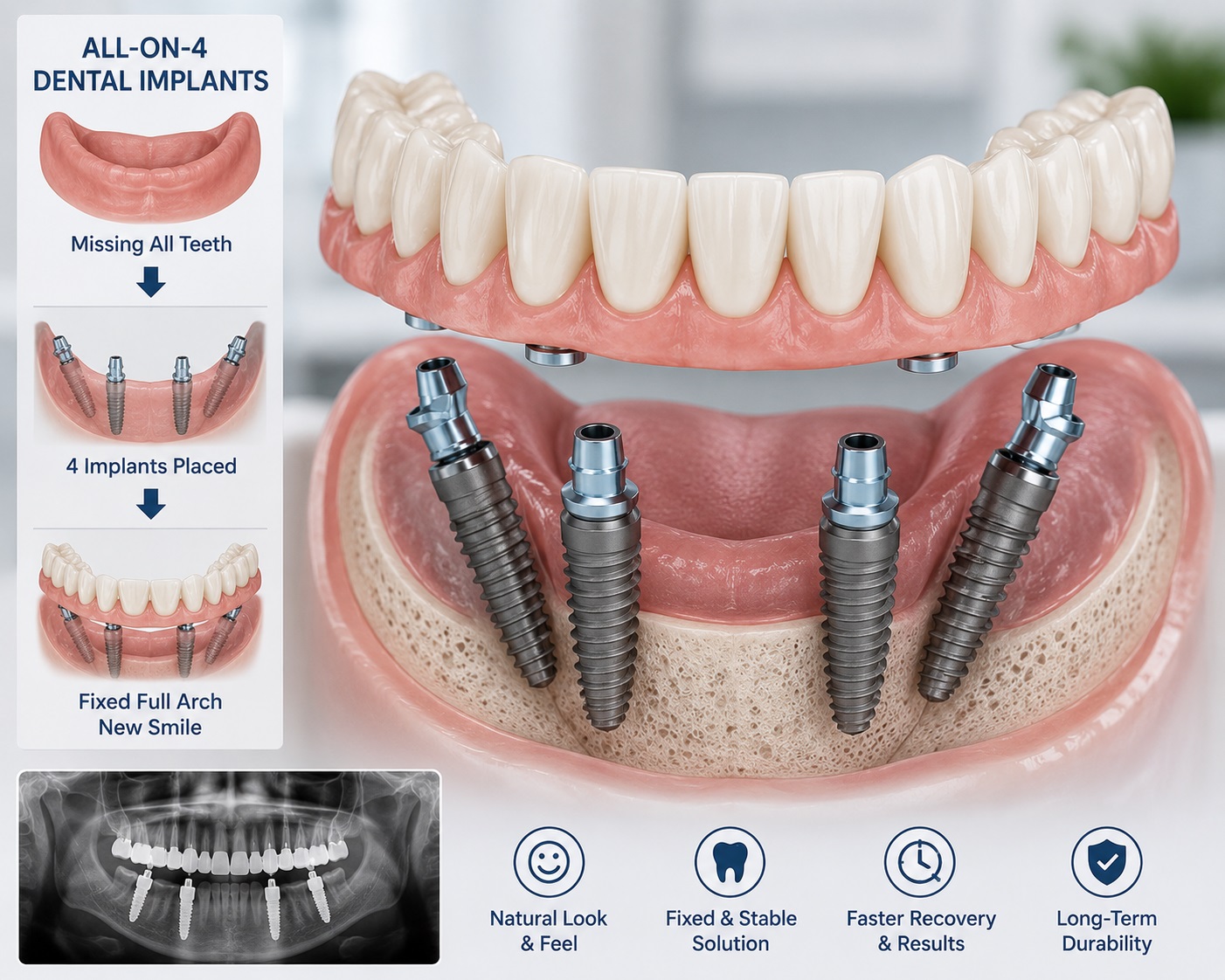 Can You Get All on 4 Dental Implants If You Have Bone Loss?